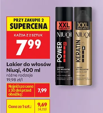 Lakier do włosów Power promocja w Biedronka