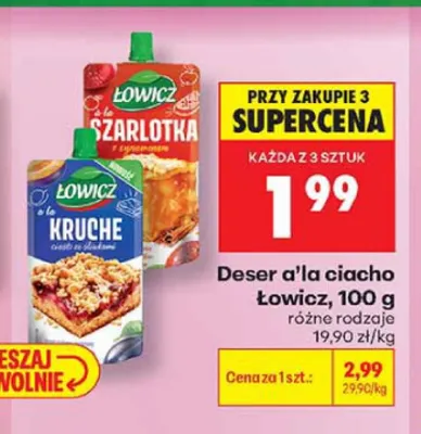 Deser a'la ciacho Łowicz Kruche promocja w Biedronka
