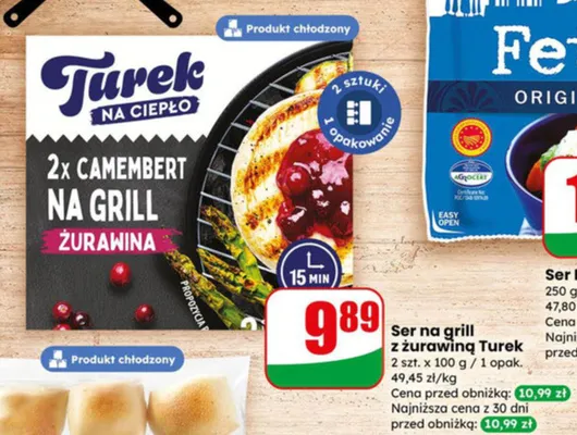 Ser na grill z żurawiną promocja w Dino