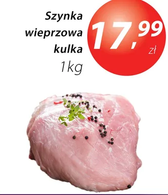 Szynka wieprzowa kulka promocja w Market Point
