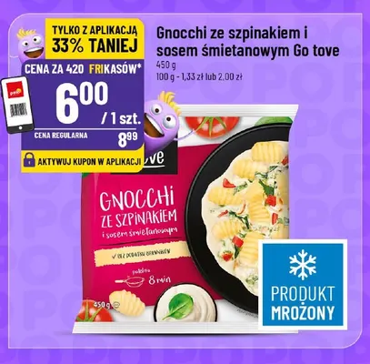 Gnocchi ze szpinakiem i sosem śmietanowym Go tove promocja w POLOmarket