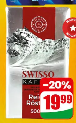 Kawa mielona Swisso Reich Rosten promocja w Dino