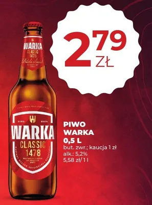 Piwo Classic promocja w Duży Ben