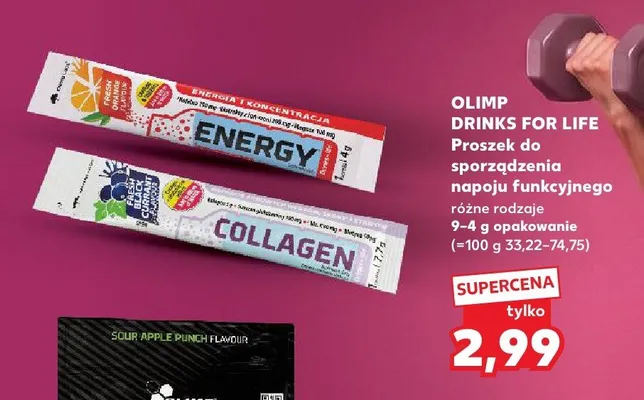 Proszek do sporządzenia napoju funkcyjnego Olimp Drinks For Life Collagen promocja w Kaufland
