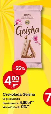 Czekolada Geisha promocja w Żabka