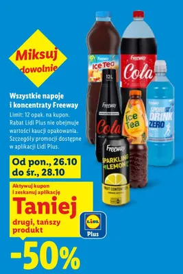Koncentrat napoju Freeway Cola promocja w Lidl