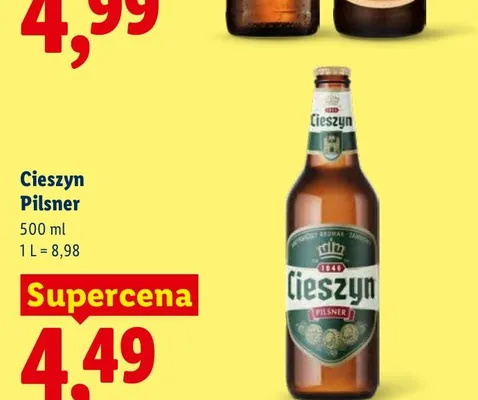 Piwo Cieszyn Pilsner promocja w Lidl