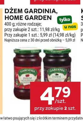 Dżem Gardinia promocja w Stokrotka