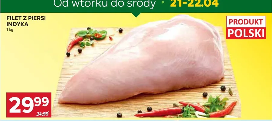 Filet z piersi indyka promocja w Stokrotka