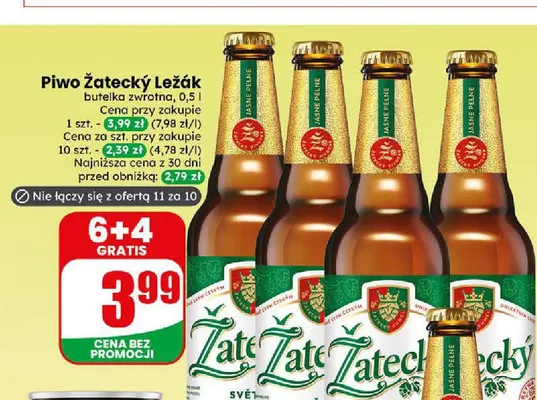 Piwo Žatecký Ležák promocja w Dino