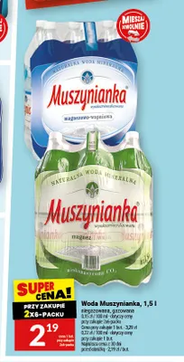 Woda gazowana Muszynianka 6-pak promocja w Twój Market