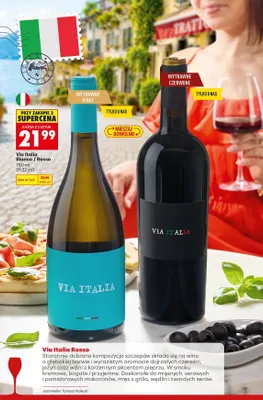 Wino Via Italia Rosso promocja w Biedronka