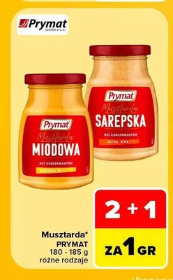 Musztarda sarepska Prymat promocja w Carrefour Market