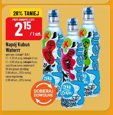 Napój Kubuś Waterrr promocja w POLOmarket