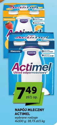 Napój mleczny Danone Actimel wieloowocowy 4-pak 100g promocja w ABC
