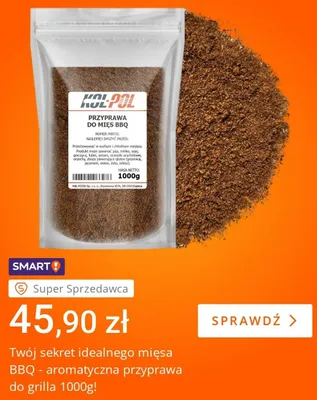 Przyprawa do mięs BBQ Kol-Pol promocja w Allegro