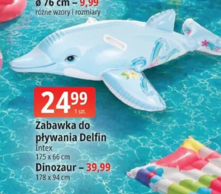 Zabawka do pływania Dinozaur Intex 178x94cm promocja w Leclerc