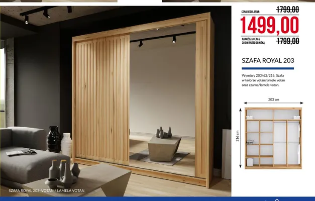 Szafa Royal 203 promocja w Abra Meble