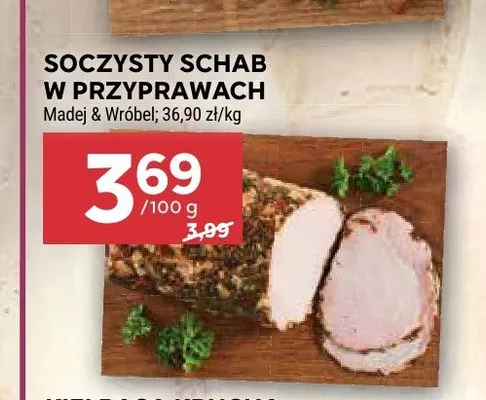 Soczysty schab w przyprawach Madej & Wróbel promocja w Stokrotka