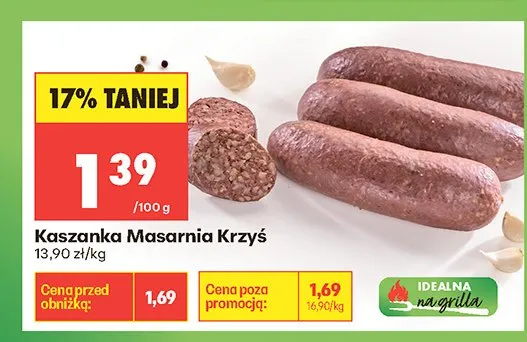 Kaszanka Masarnia Krzyś promocja w Biedronka