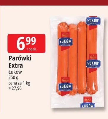 Parówki Extra Łuków promocja w Leclerc