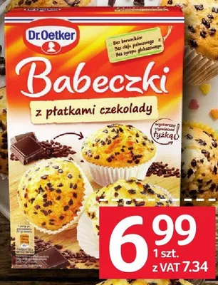 Babeczki Dr. Oetker z płatkami czekolady promocja w Selgros