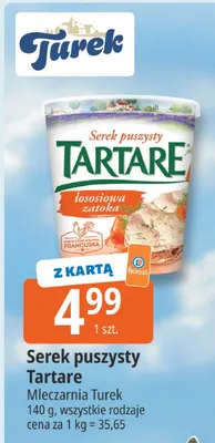 Serek puszysty Tartare Mleczarnia Turek promocja w Leclerc
