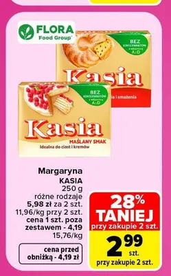 Margaryna Kasia maślany smak promocja w Carrefour Market