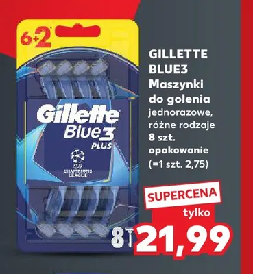Maszynki do golenia jednorazowe Gillette Blue3 promocja w Kaufland