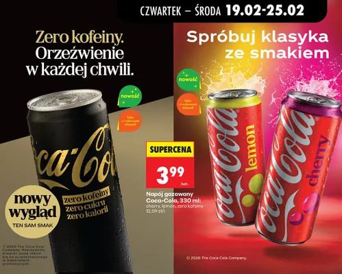 Napój gazowany cherry 330ml promocja w Biedronka