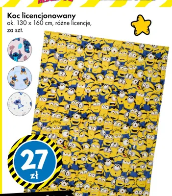Koc licencjonowany 130x160 cm promocja w Tedi