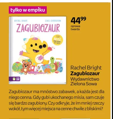 Książka Zagubiozaur promocja w Empik