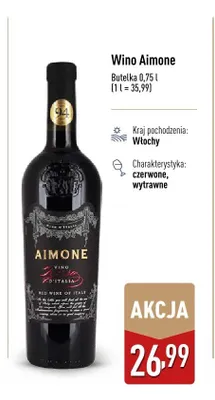 Wino Aimone promocja w Aldi
