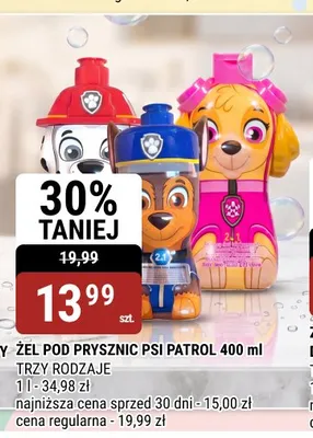 Żel pod prysznic Psi Patrol promocja w bi1