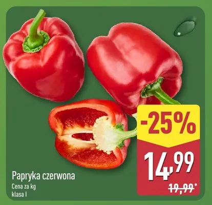 Papryka czerwona promocja w Aldi