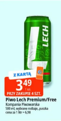 Piwo bezalkoholowe Lech Free promocja w Leclerc