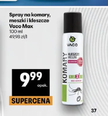 Spray na komary meszki i kleszcze Vaco Max promocja w Delikatesy Centrum