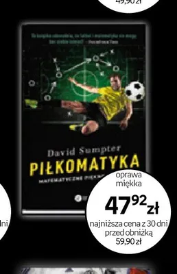 Książka Piłkomatyka David Sumpter promocja w Empik