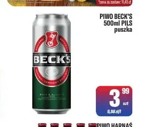 Piwo Beck's Pils promocja w Tomi Markt