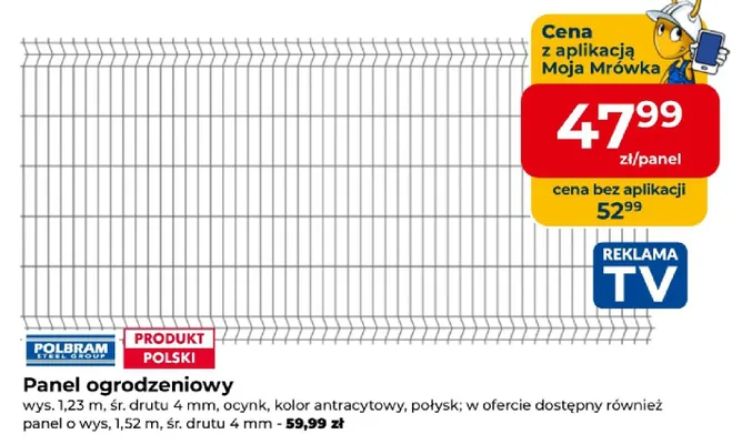 Panel ogrodzeniowy promocja w PSB Mrówka