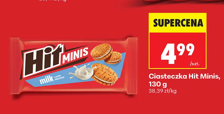 Ciasteczka Hit Minis promocja w Biedronka