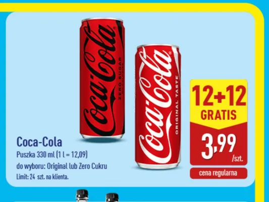 Napój gazowany Coca-Cola Original promocja w Aldi