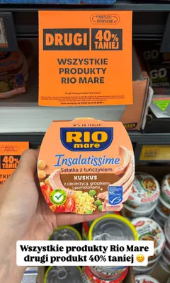 Sałatka z tuńczykiem Rio Mare Insalatissime Kuskus promocja w Biedronka