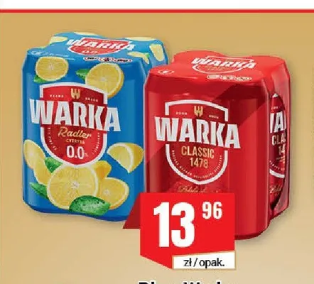 Piwo Warka Classic 4-pak 500 ml promocja w Premium Nasz Sklep