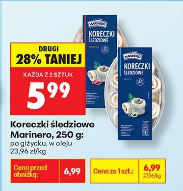 Koreczki śledziowe w oleju promocja w Biedronka
