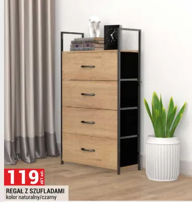 Regał z szufladami promocja w Merkury Market