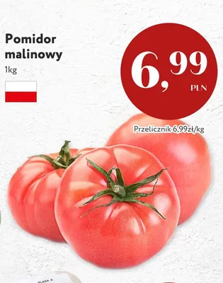 Pomidor malinowy polski promocja w Market Point