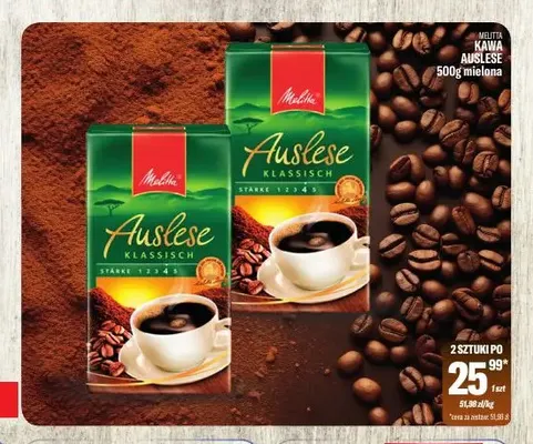 Kawa mielona Auslese Klassisch Melitta promocja w Tomi Markt