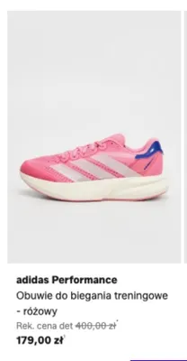 Obuwie do biegania treningowe Adidas Performance różowe promocja w Lounge by Zalando
