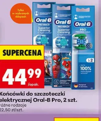 Końcówki do szczoteczki elektrycznej Oral-B Pro promocja w Biedronka